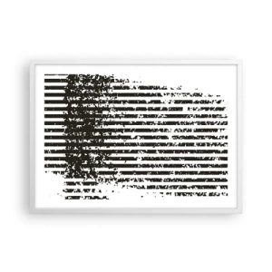 Plagát v bielom ráme - Rytmus a šum - 70x50 cm