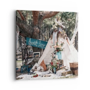 Obraz na plátne - Make love… - 40x40 cm