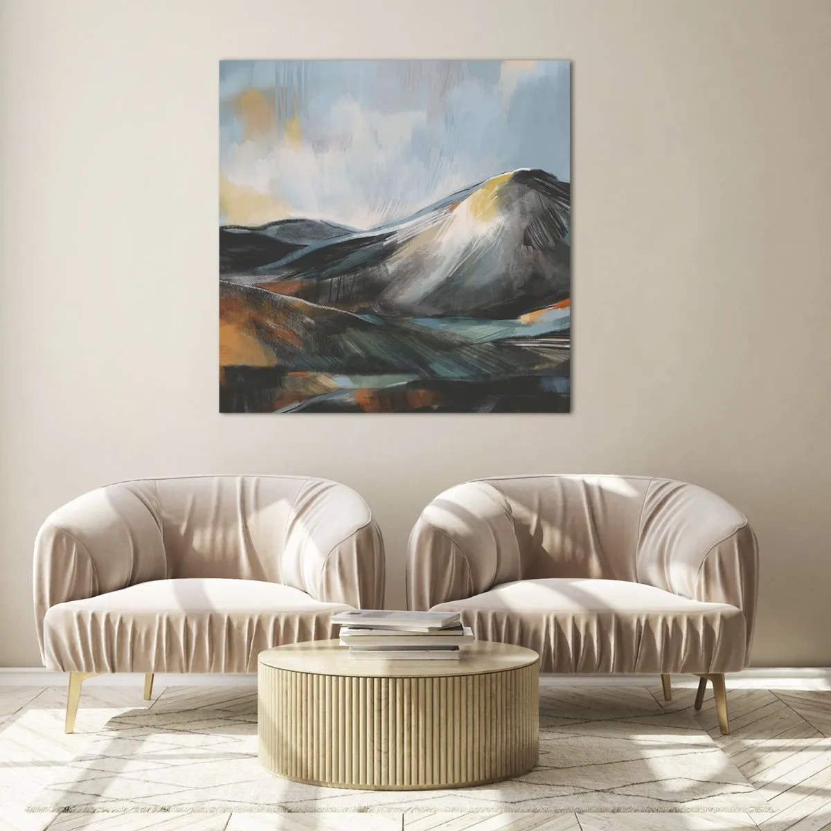 Obraz na skle - Surové a krásne - 40x40 cm