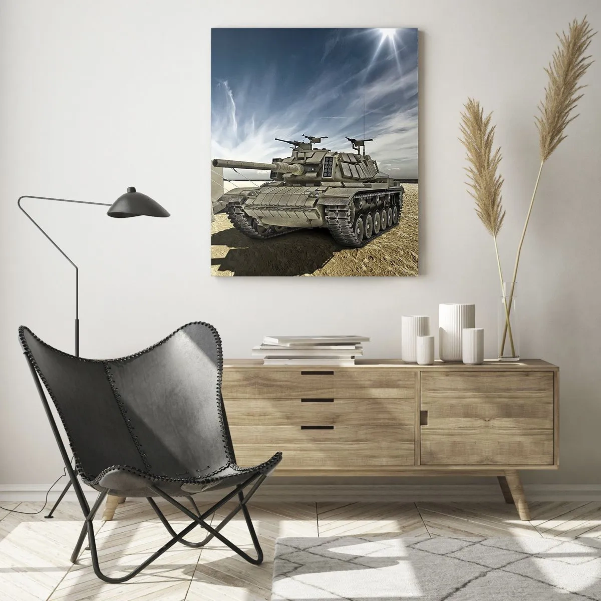 Obraz na skle - Militantný sen - 50x70 cm