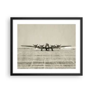 Plagát v čiernom ráme - Ako vždy pripravený - 50x40 cm