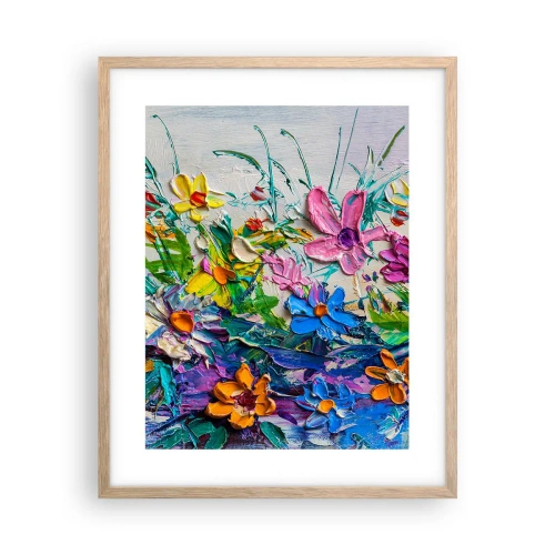 Plagát v ráme zo svetlého duba - Vôbec nie zátišie - 40x50 cm