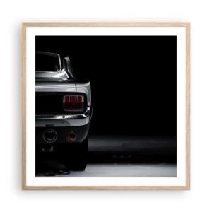 Plagát v ráme zo svetlého duba - Kúzlo klasiky - 60x60 cm