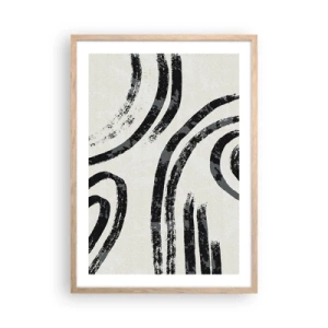 Plagát v ráme zo svetlého duba - Napoly zastavený - 50x70 cm