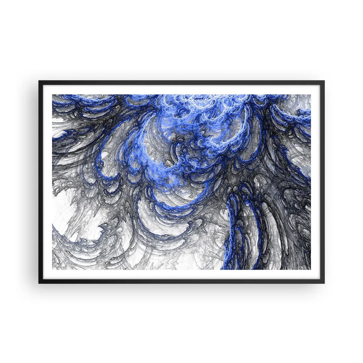 Plagát v čiernom ráme - Zrod vlny - 100x70 cm