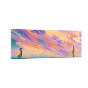 Obraz na skle - Sila príťažlivosti - 140x50 cm
