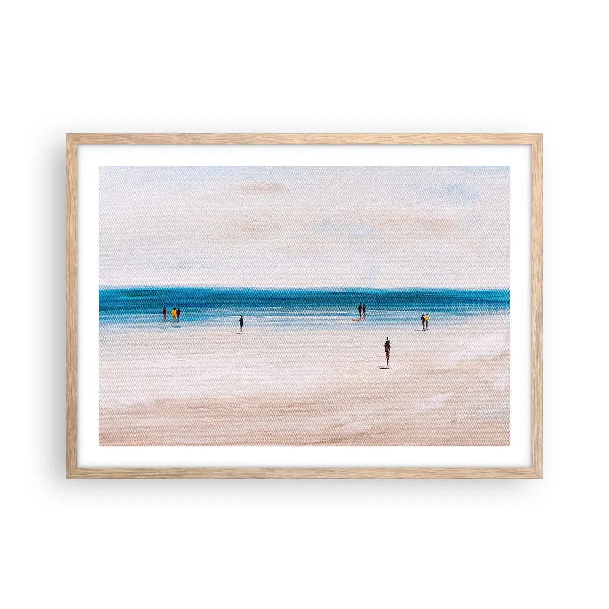 Plagát v ráme zo svetlého duba - Prirodzená potreba - 70x50 cm