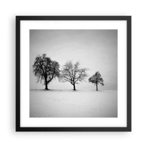 Plagát v čiernom ráme - O čom sníva? - 40x40 cm