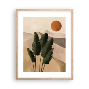 Plagát v ráme zo svetlého duba - Triumf života - 40x50 cm