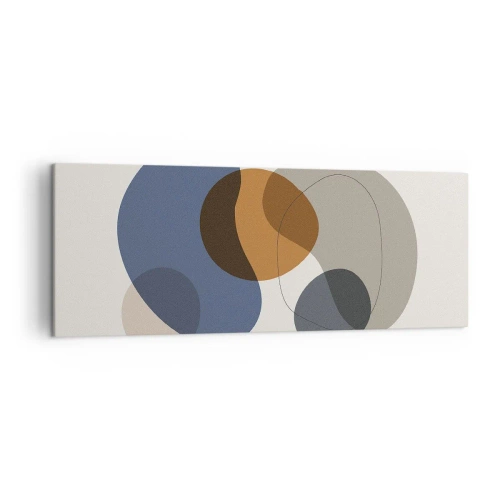 Obraz na plátne - Kvapky farieb - 140x50 cm