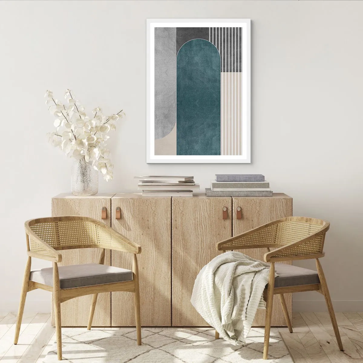 Plagát v bielom ráme - Kompozícia na úrovni - 70x100 cm