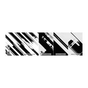Vzorka fototapety Premium Canvas - Intenzívna a dynamická kompozícia - Vektor, Minimalizmus, Moderné - 100x30 cm