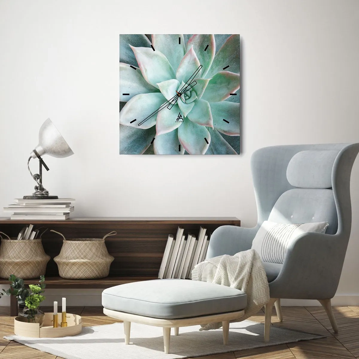 Nástenné hodiny - Srdce púšte - 30x30 cm