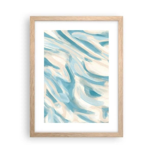 Plagát v ráme zo svetlého duba - Jarné závany - 30x40 cm