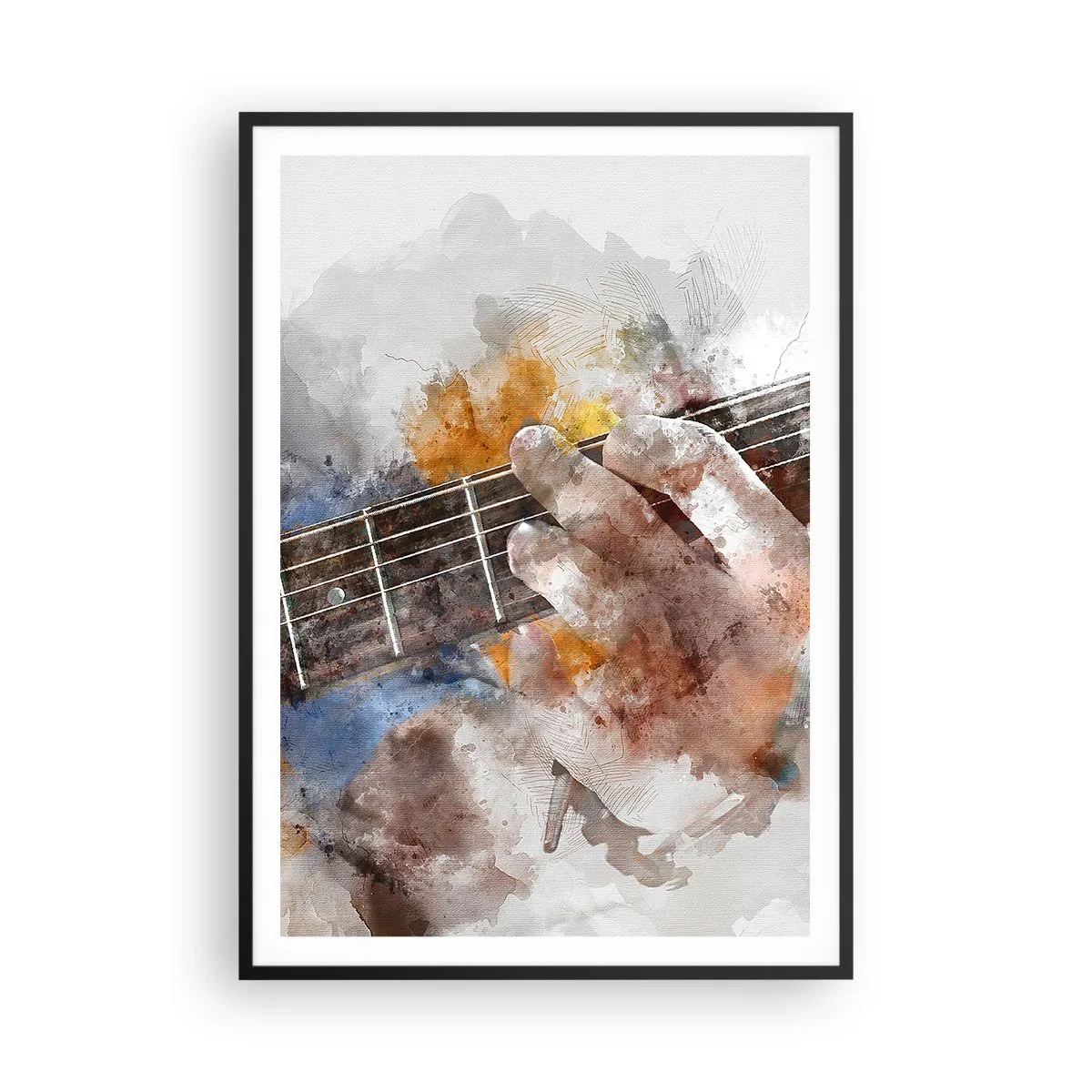 Plagát v čiernom ráme - Poézia medzi strunami - 70x100 cm