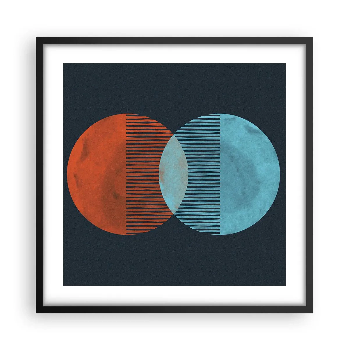 Plagát v čiernom ráme - Astronomická fantázia - 50x50 cm