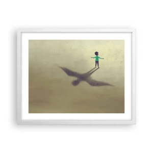 Plagát v bielom ráme - Hrdina budúcnosti - 50x40 cm