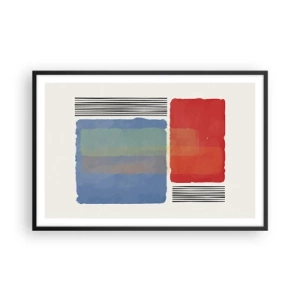 Plagát v čiernom ráme - Duch a písmeno geometrie - 91x61 cm