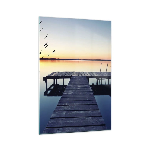 Obraz na skle - To bol dobrý deň - 70x100 cm