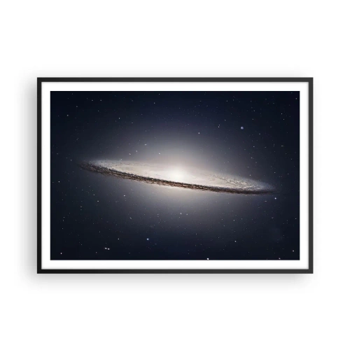 Plagát v čiernom ráme - Kedysi dávno v jednej preďalekej galaxii… - 100x70 cm