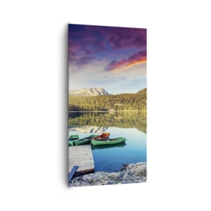 Obraz na plátne - Pri vode hladkej ako zrkadlo - 65x120 cm