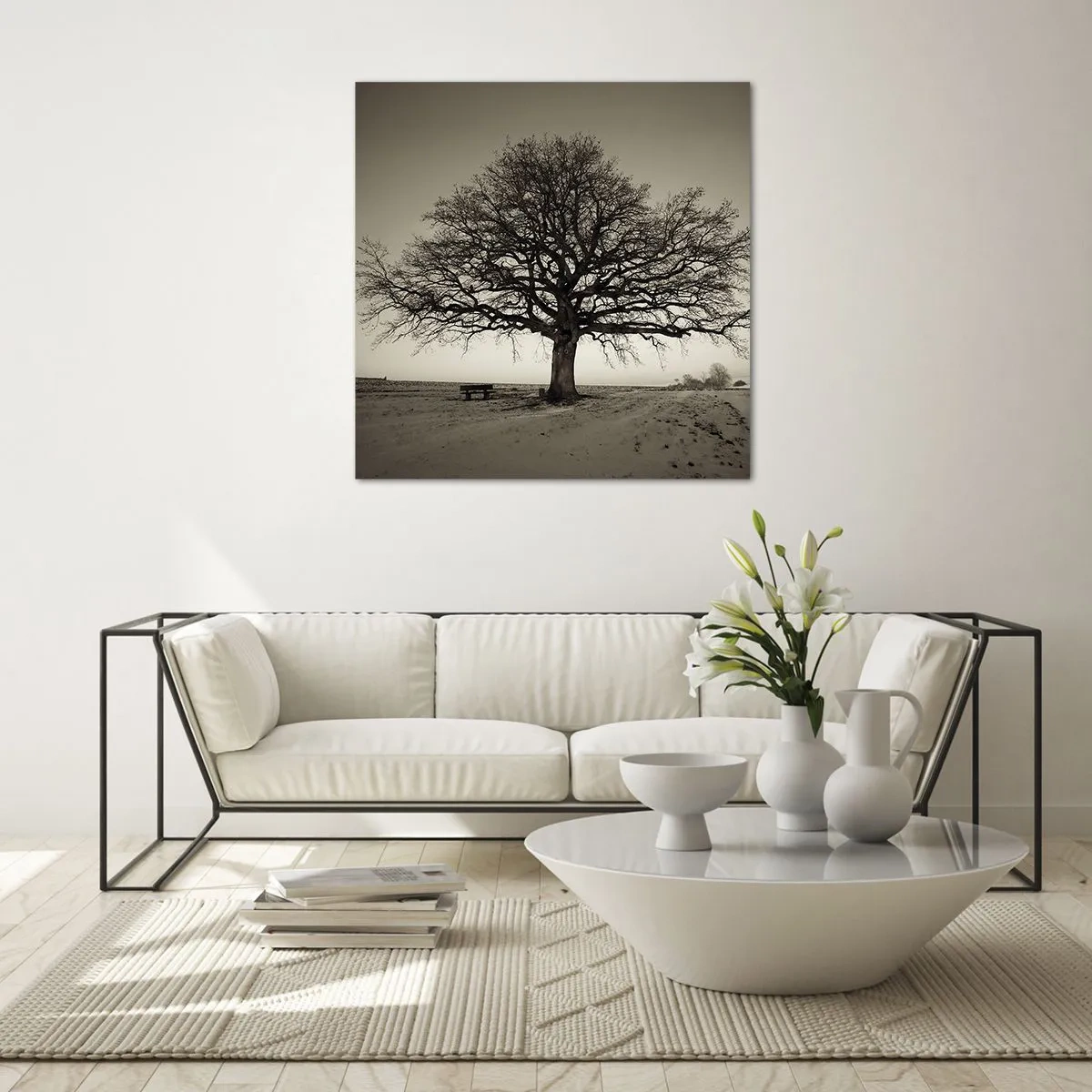 Obraz na skle - Odtiaľ až do večnosti - 70x70 cm