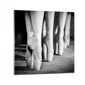 Obraz na skle - Spoločne, ľahko - 50x50 cm