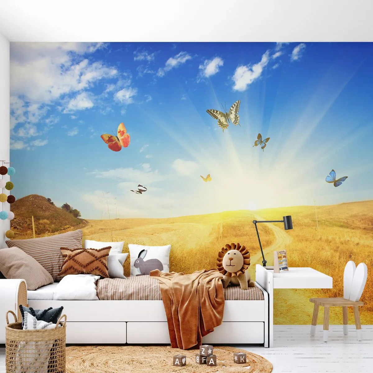 Fototapeta Premium Sand - Ako nemilovať leto? - Krajina, Motýle, Príroda - 100x70 cm