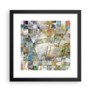 Plagát v čiernom ráme - Geometrické preskupenie - 30x30 cm