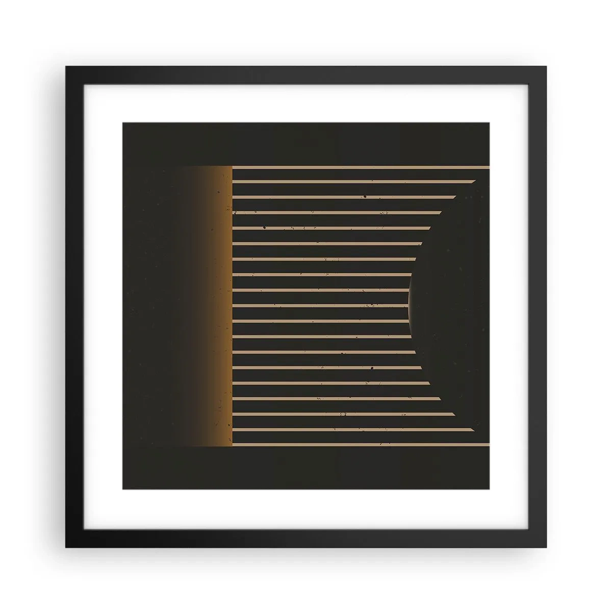 Plagát v čiernom ráme - Preskúmať temnotu - 40x40 cm