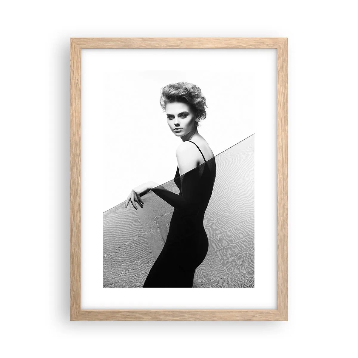 Plagát v ráme zo svetlého duba - Magnetický pohľad - 30x40 cm