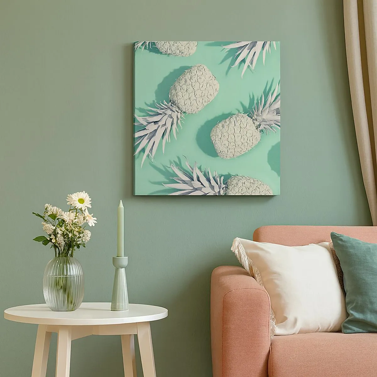 Obraz na plátne - skvele ladia s mätou - 30x30 cm