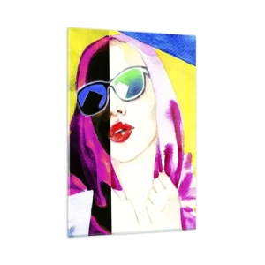 Obraz na skle - Nie som biela a nie som čierna - 80x120 cm