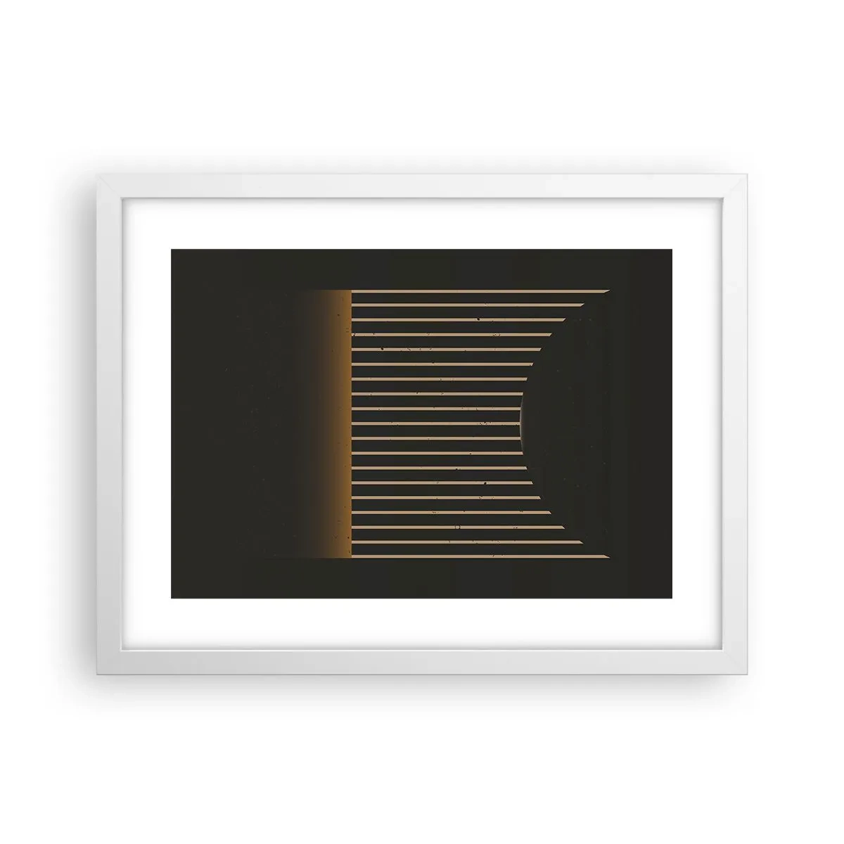 Plagát v bielom ráme - Preskúmať temnotu - 40x30 cm