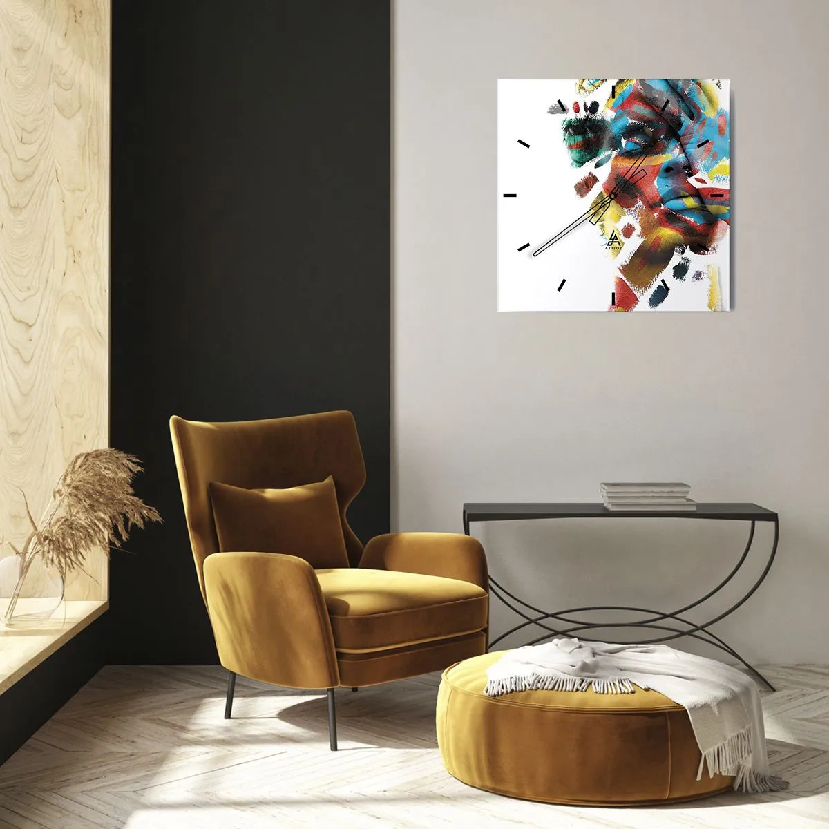 Nástenné hodiny - Pestrá osobnosť - 40x40 cm