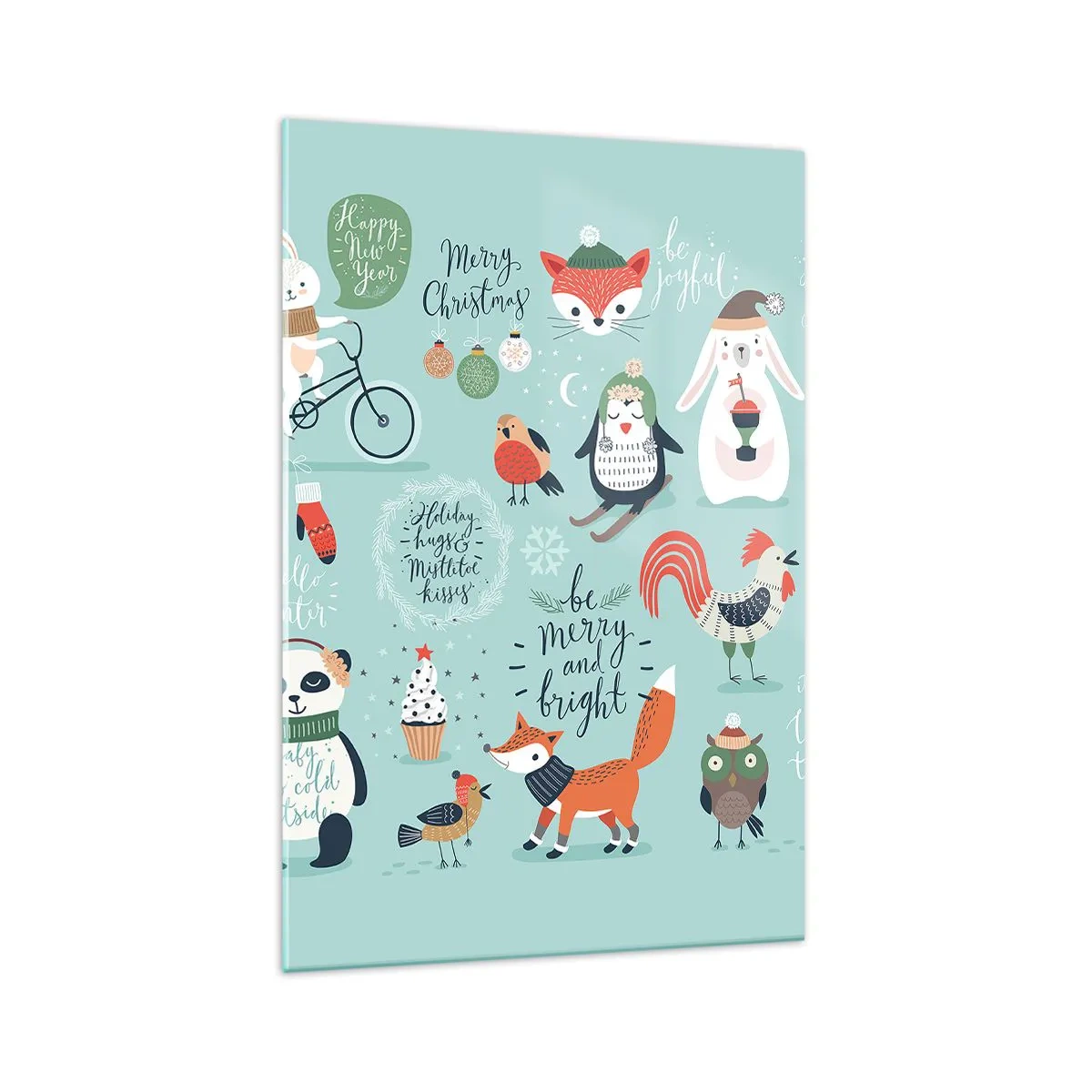 Obraz na skle - Nech sú vždy Vianoce! - 70x100 cm