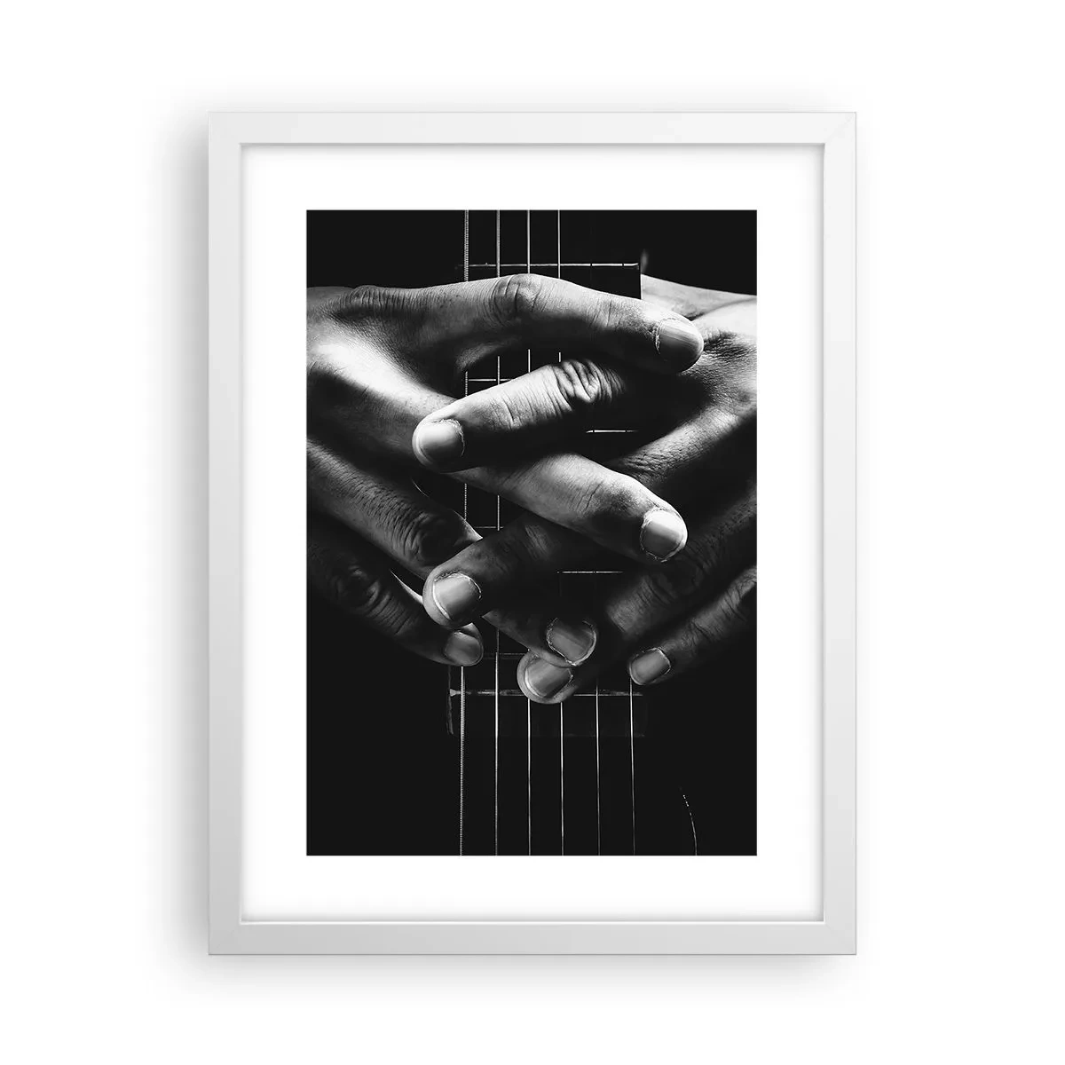 Plagát v bielom ráme - Umelcova modlitba - 30x40 cm