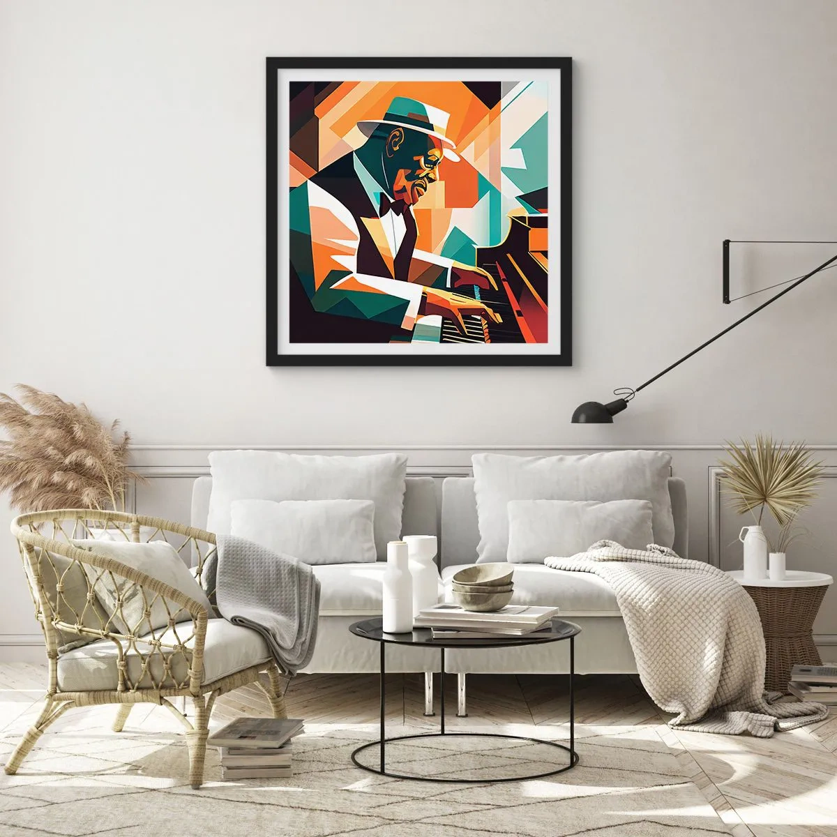 Plagát v čiernom ráme - Celý tento jazz - 50x50 cm