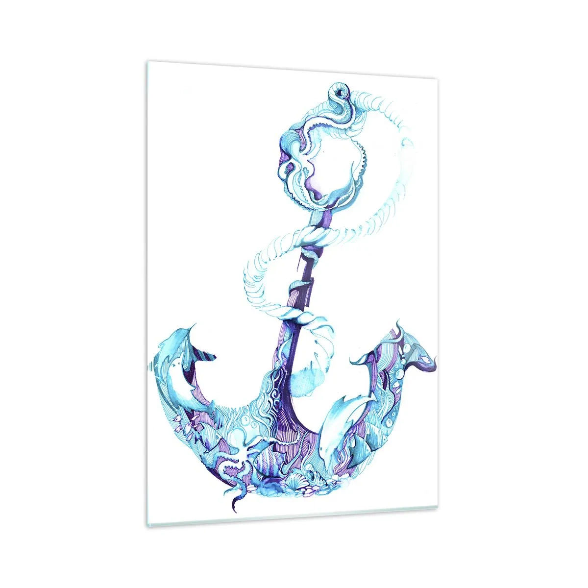 Obraz na skle - Dôverníčka tajomstiev mora - 50x70 cm