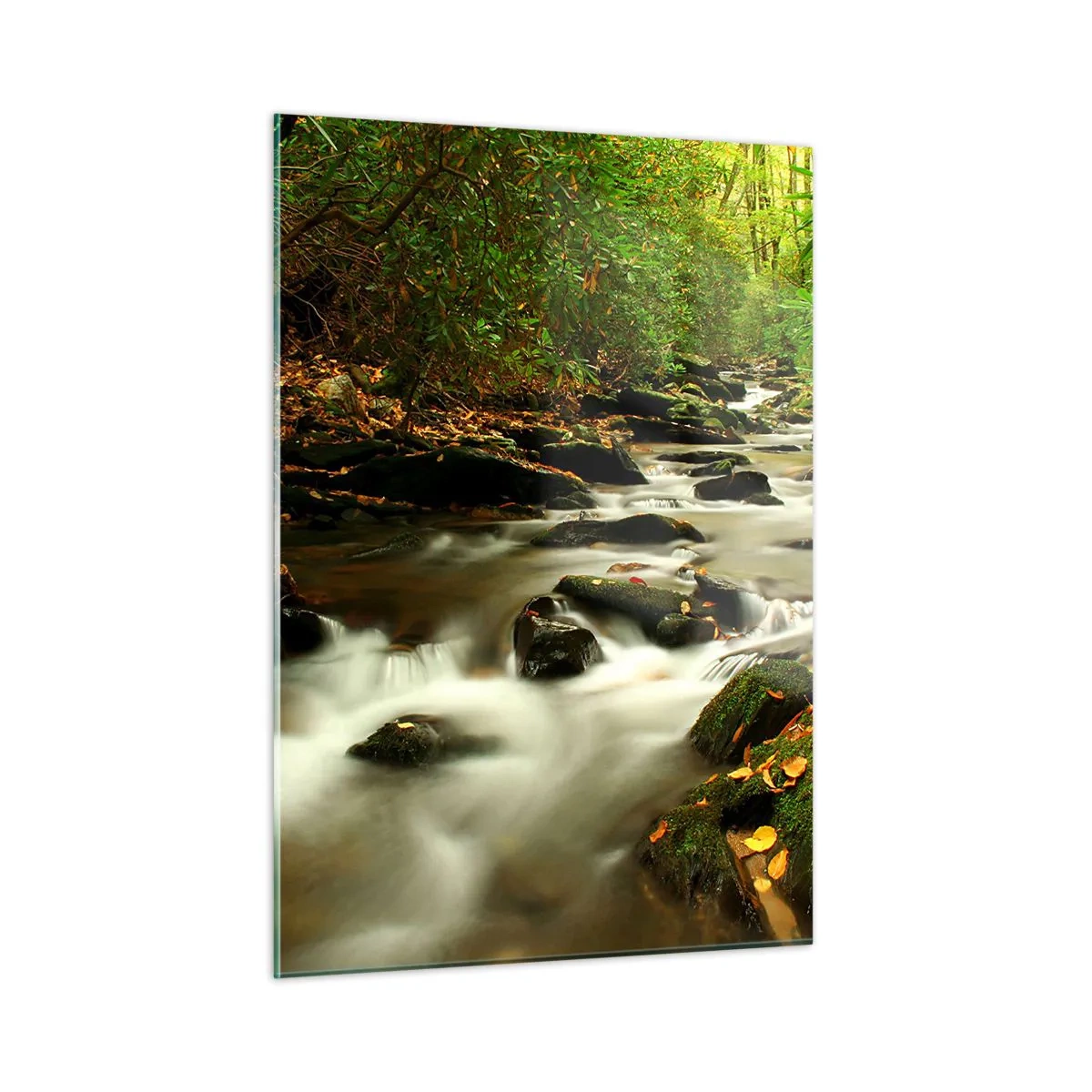 Obraz na skle - Ako tekuté striebro - 50x70 cm