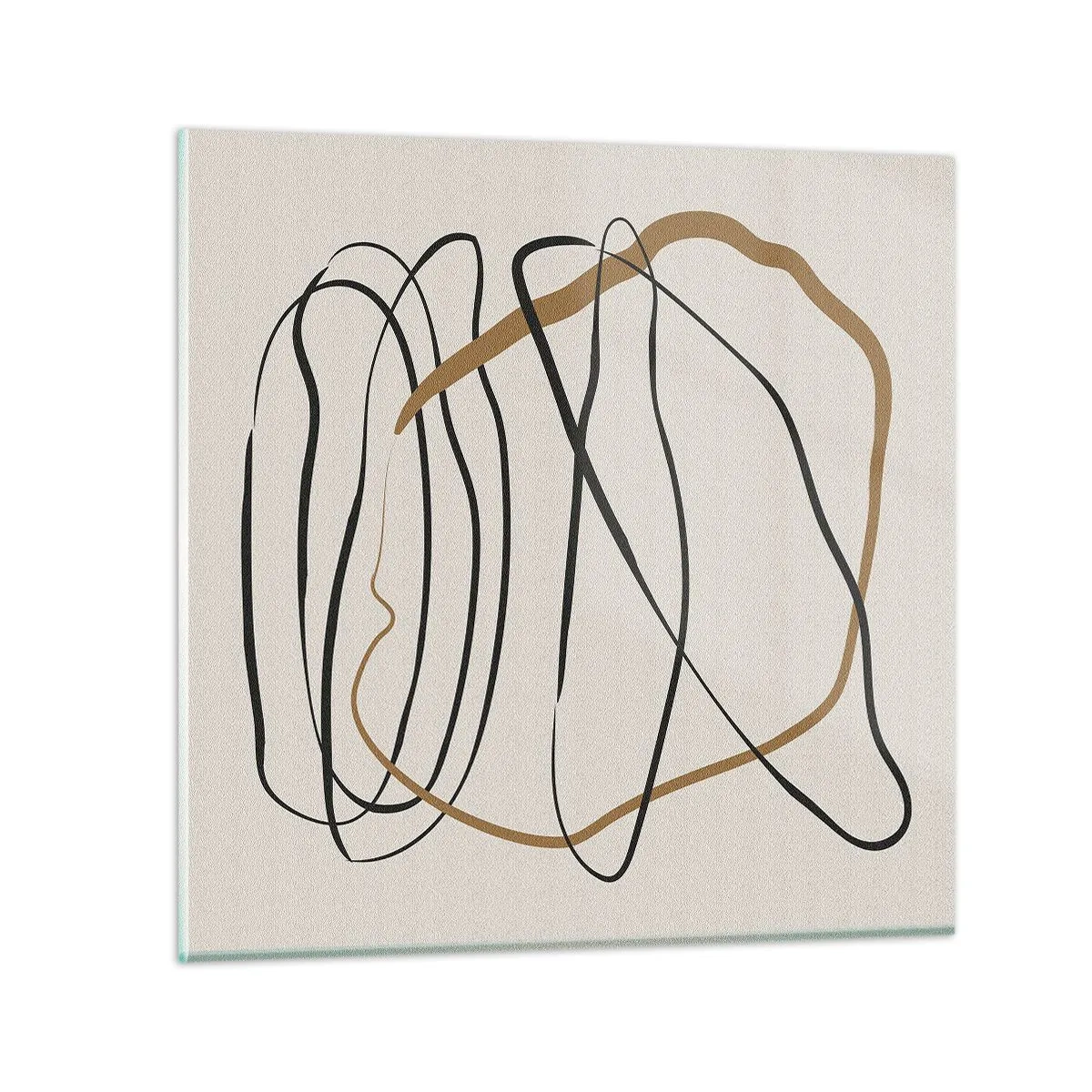 Obraz na skle - Kompozícia – tanec v slučke - 50x50 cm