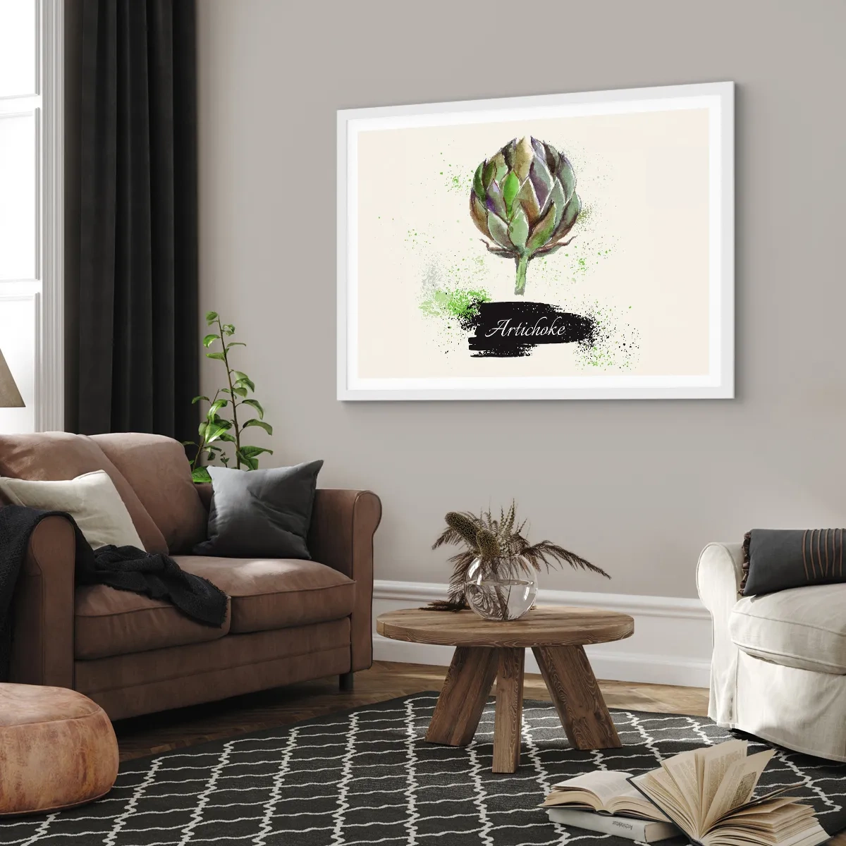 Plagát v bielom ráme - Nech žije zelenina! - 91x61 cm