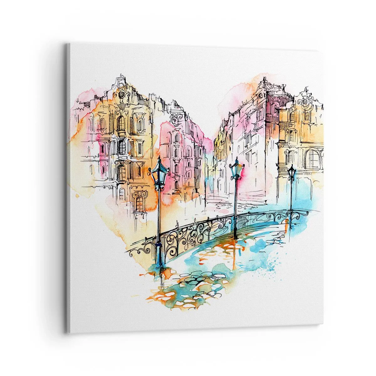 Obraz na plátne - Srdce mesta - 60x60 cm