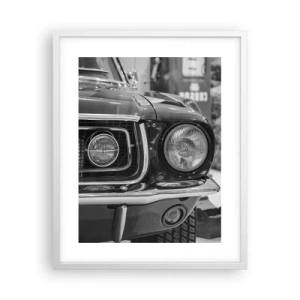 Plagát v bielom ráme - Divoká jazda - 40x50 cm