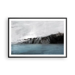 Plagát v čiernom ráme - Voda – zem: stret živlov - 91x61 cm