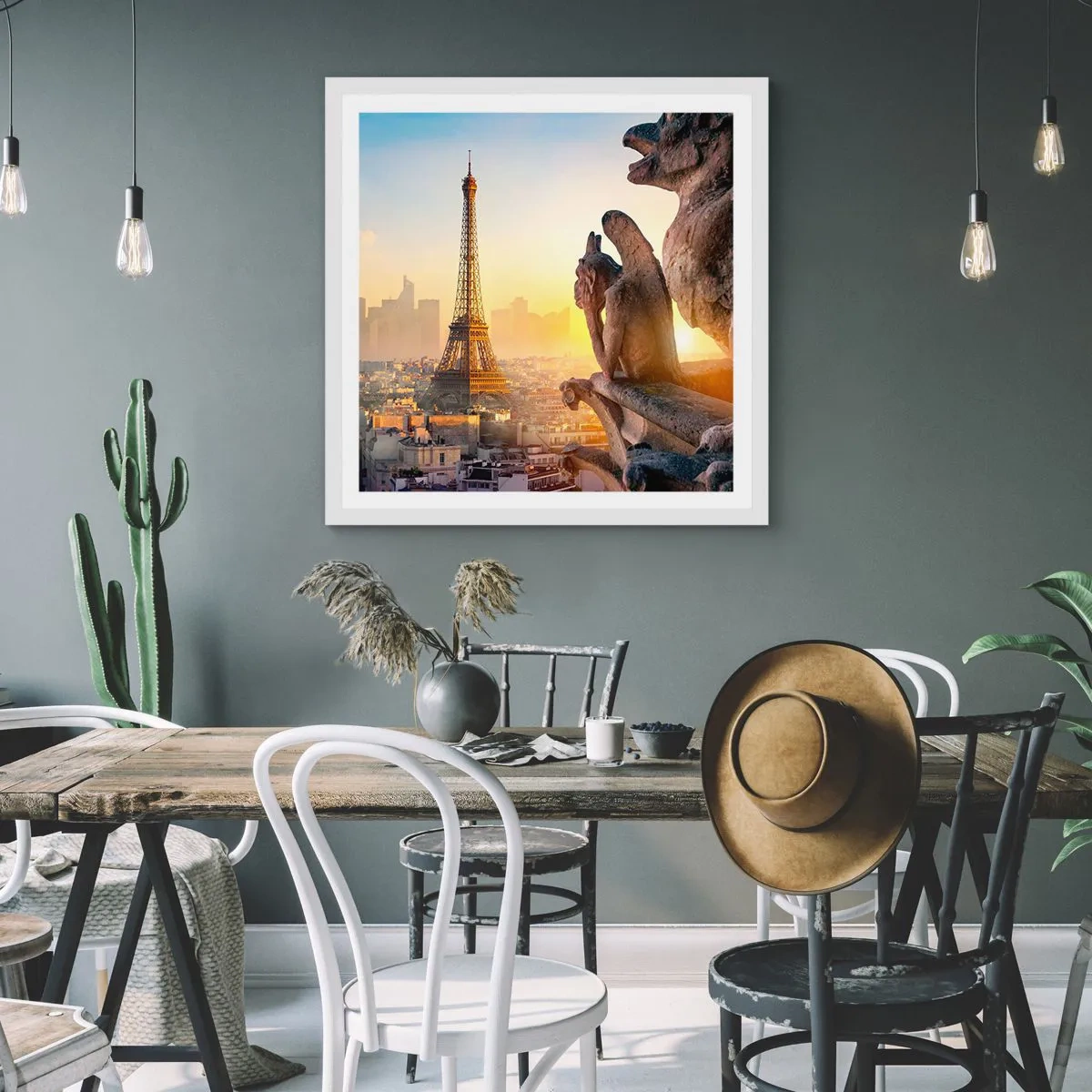 Plagát v bielom ráme - Veľa sa zmenilo… - 60x60 cm