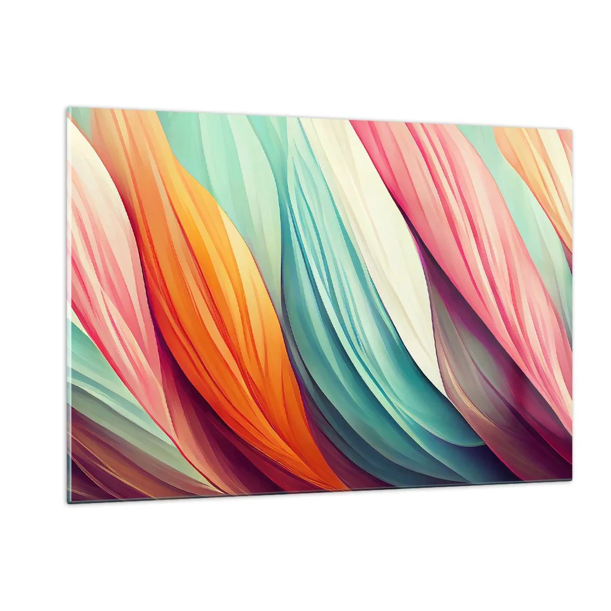 Obraz na skle - Dúhový uzol - 120x80 cm