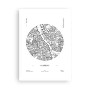 Plagát - Anatómia Varšavy - 50x70 cm