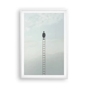 Plagát v bielom ráme - Povzniesť sa nad to - 61x91 cm