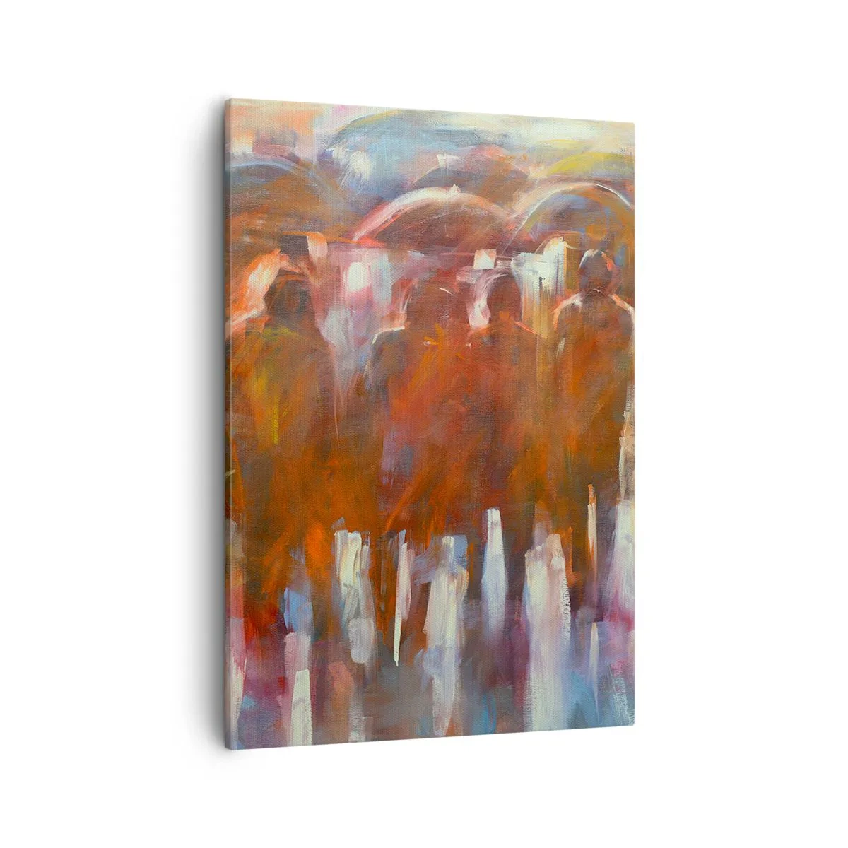 Obraz na plátne - Rovnocenní v daždi a hmle - 50x70 cm